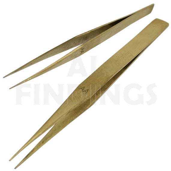 AA Brass Tweezer Non-magnetic Tweezers Jewellery Watch Tool New 30 