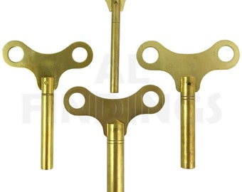 Herramienta para dar cuerda a llaves de reloj de eje largo con alas de latón de 1,75 mm a 6,75 mm (25)