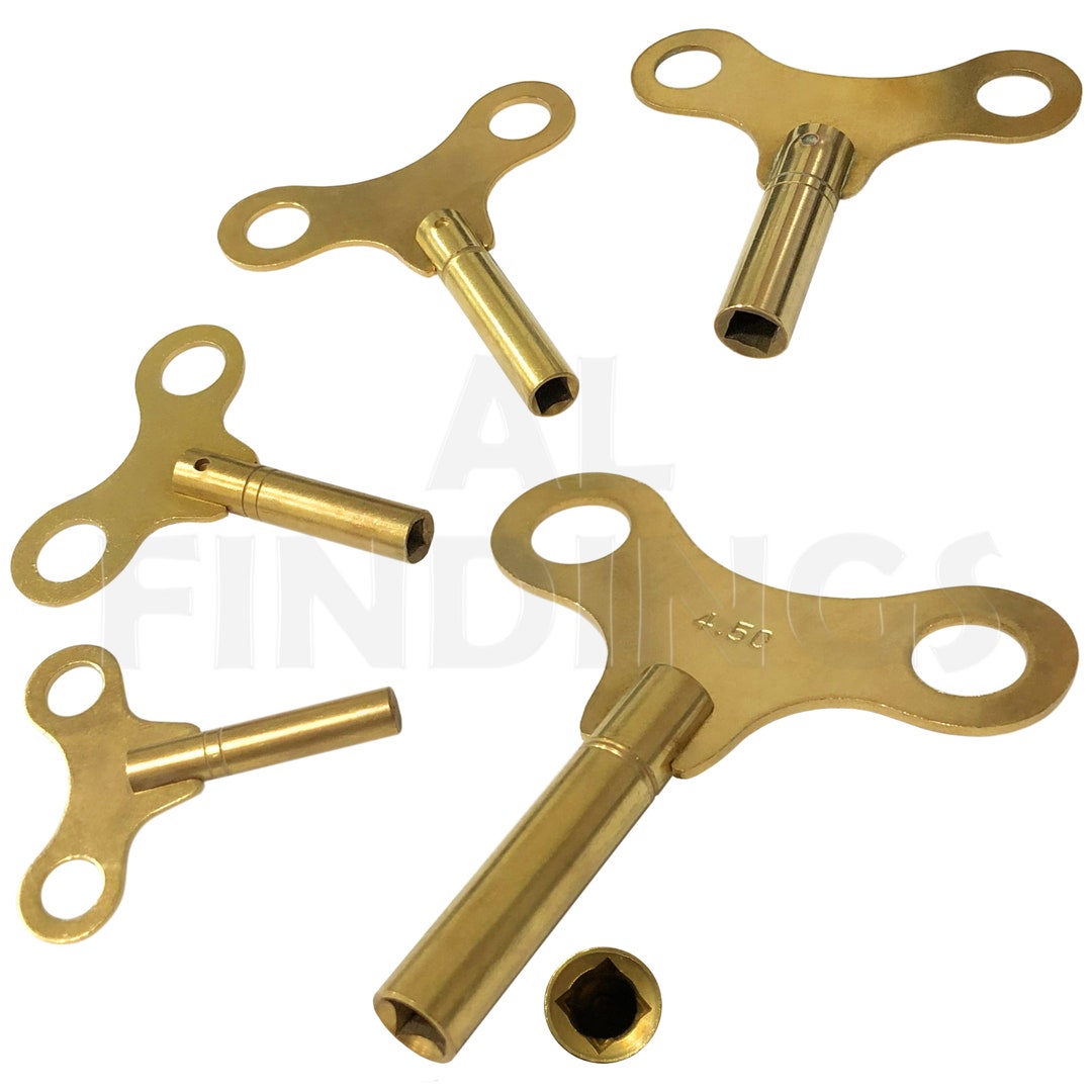Brass Clock Spring Winder Winding Key 1.75mm - 6.75mm(20) - Etsy