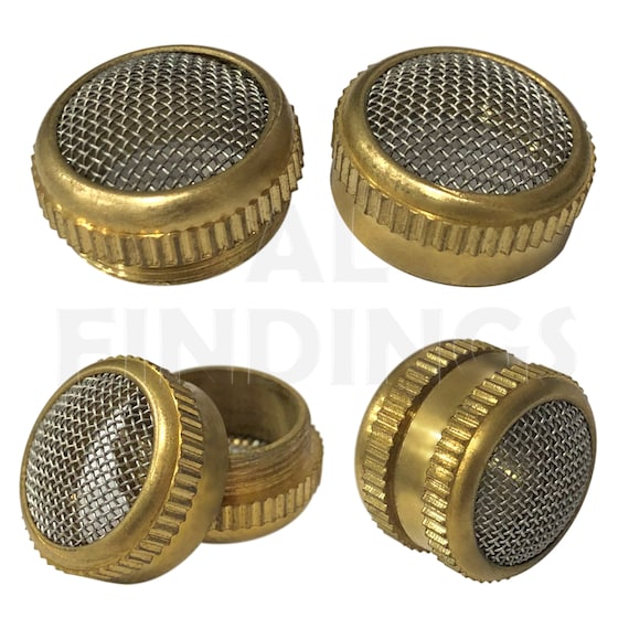 Small Brass basket parts holder screw type ultrasonic cleaning mesh container 