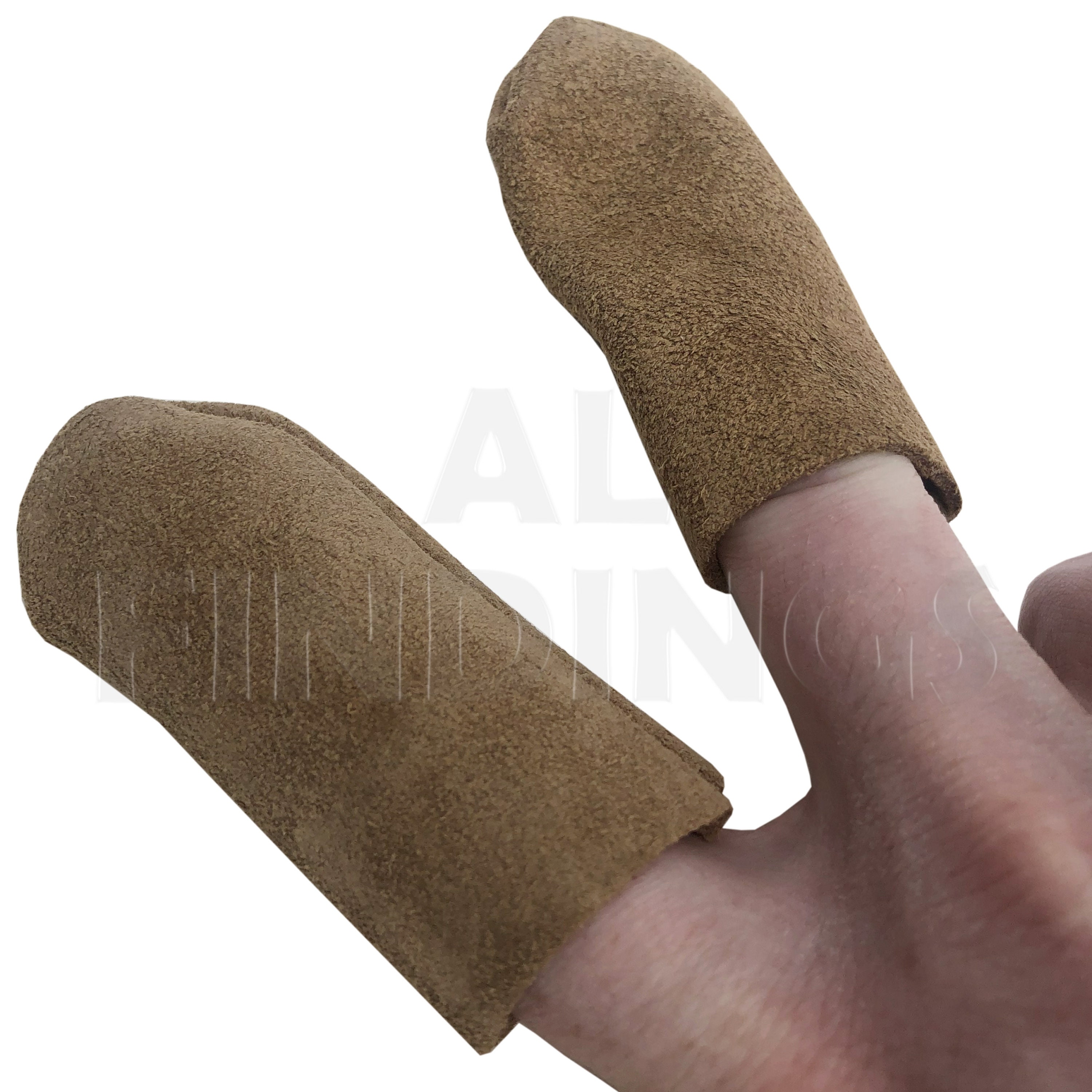 ADOCARN 4 Sets Leather Finger Cots Needlework Finger Sleeve Finger
