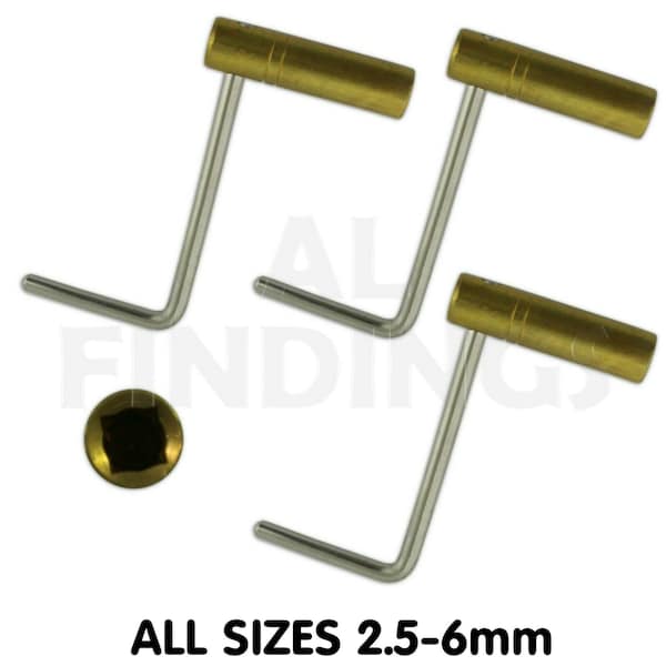 2.50mm-6mm Vienna Brass Crank key for Grandfather Longcase Clock winding tool (20)