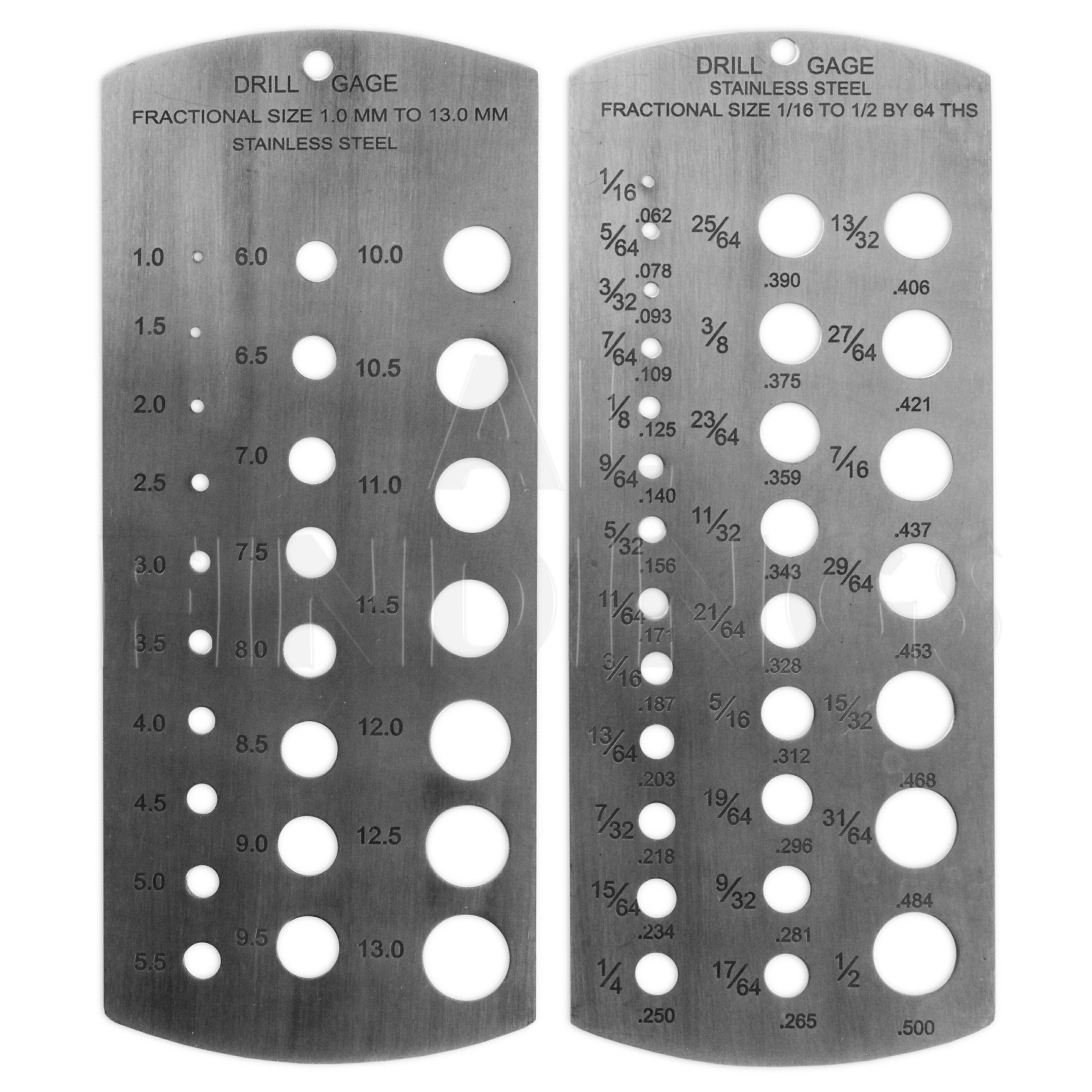 Drill Size Measuring Tool | Metric Drill Size Gauge | Drill Bit Size
