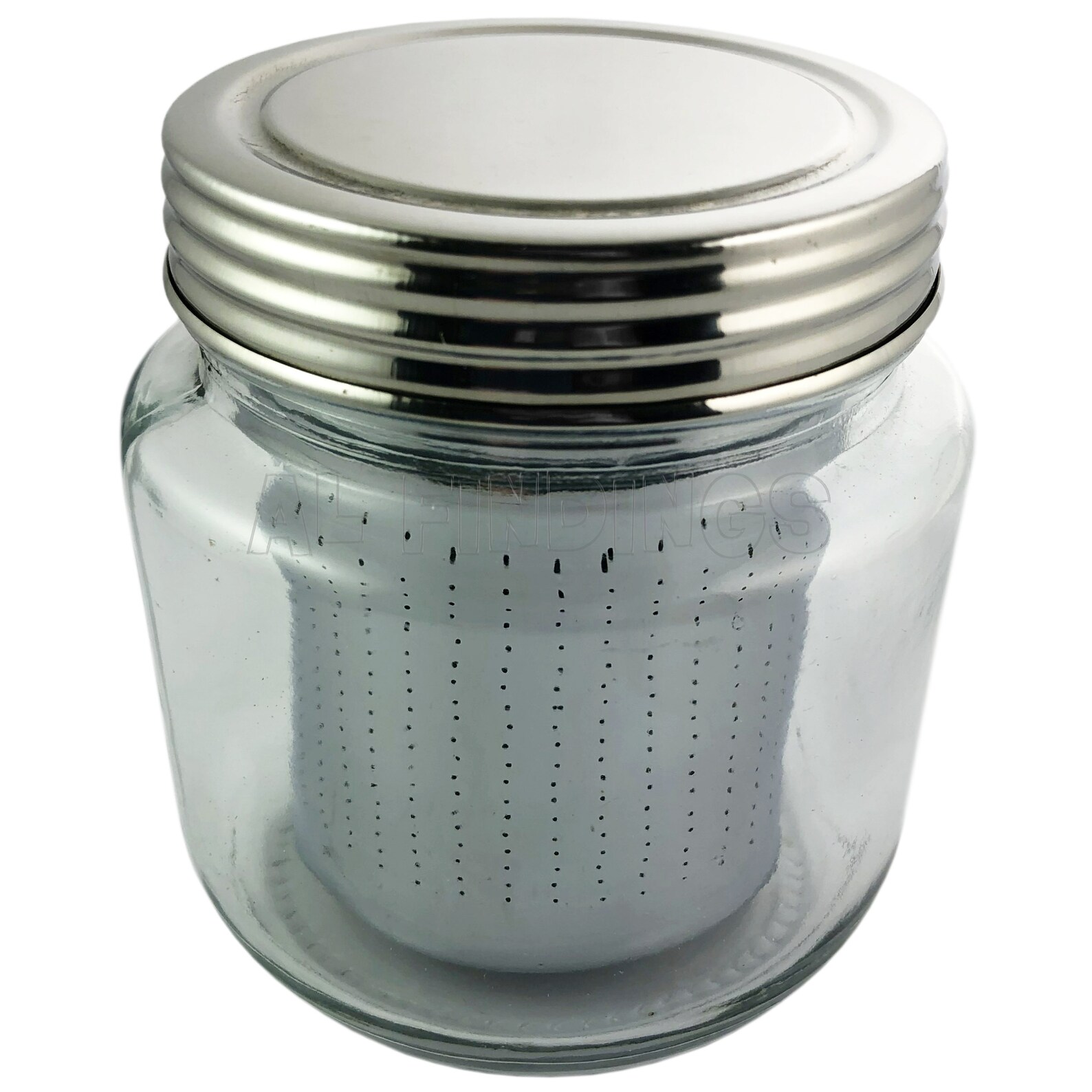 LARGE Steel Sieve Glass Jar for Cleaning Watch Parts or Items Etsy