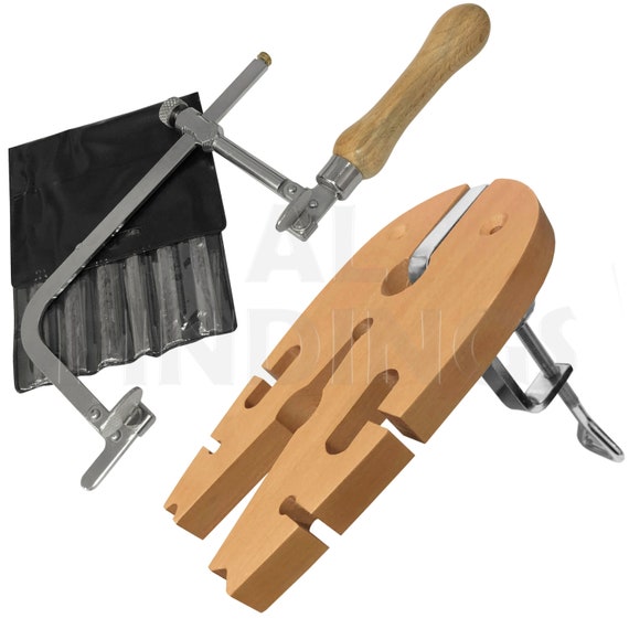 thumbnail image 2 of JTS Jewelry Making Tool Set: Bench Pin, Jeweler's Saw Frame, Ring Clamp, & Saw Blades, New 2 of 5