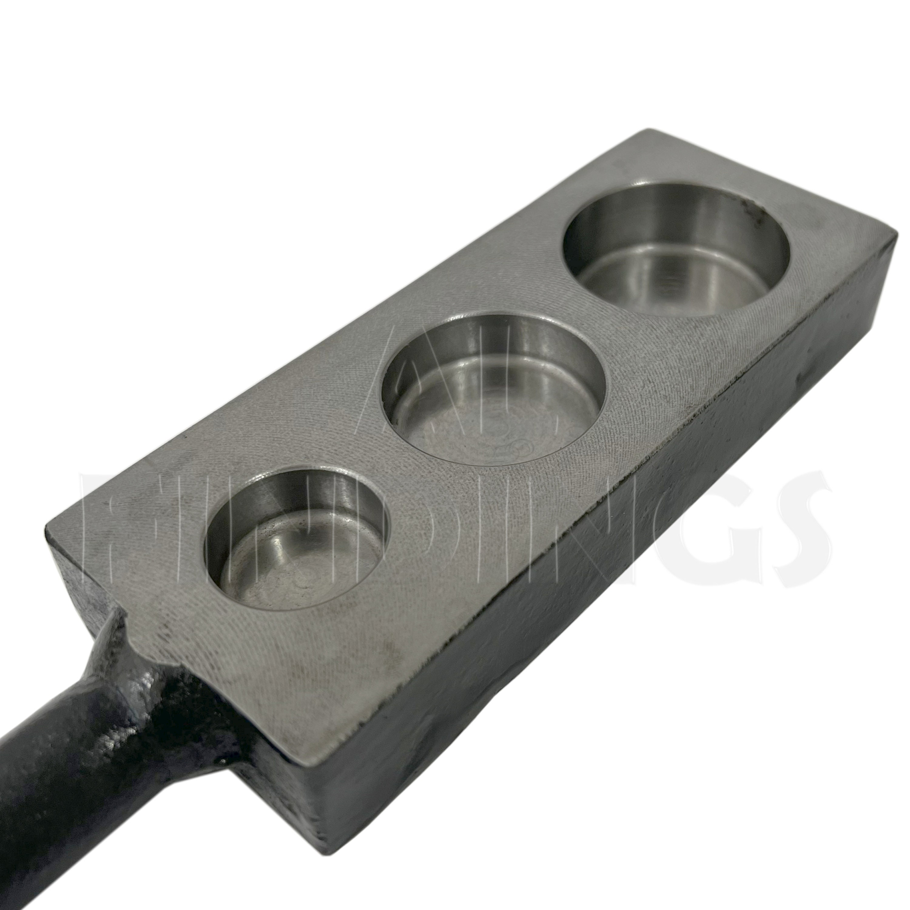 Steel Ingot 3 in 1 Mould Silver Gold Bar Foundry Melting Casting Metal ...