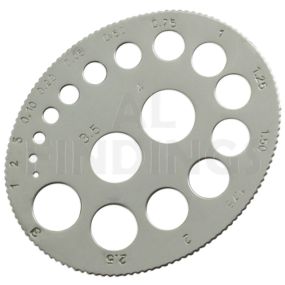 Round Diamond Gauge Measure 0.014 Carat Craft Jewellers Tool 50 Etsy