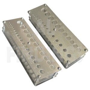 Stainless Steel Drill Gauges Stand metric & Imperial gauge 25 sizes Storage Tool (285)