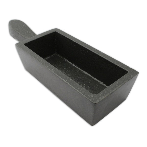 Cast iron Ingot mould 80oz 2.4kg crucible melt Gold, silver platinum scrap metals (1125)