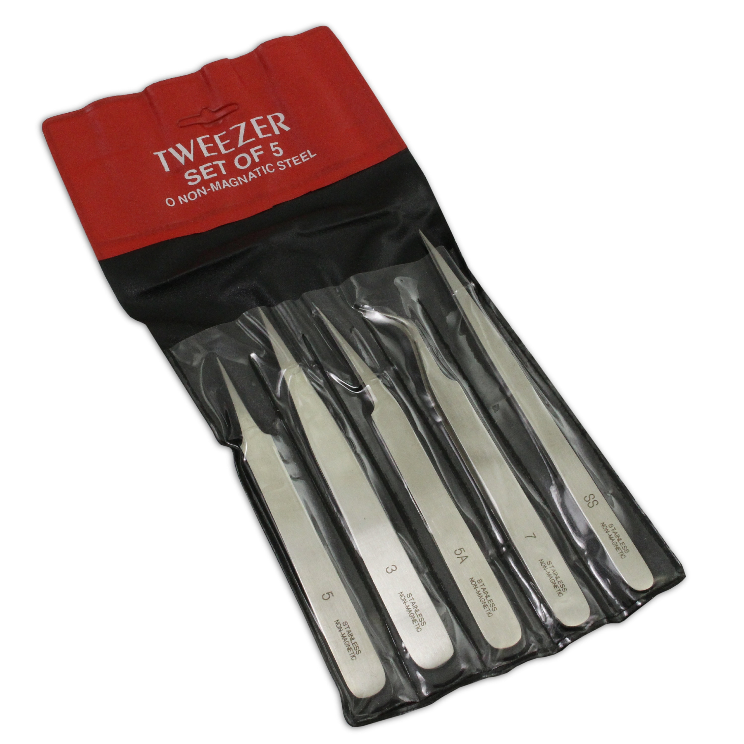 BLACK Wimpern Pinzette, Wimpernverlängerung, Non Magnetic Stainless - Foto 8