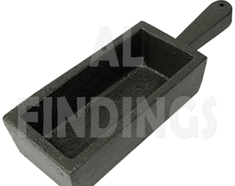 Cast iron Ingot mould 200oz  or 6kg crucible melt Gold, silver platinum scrap metals (1400)