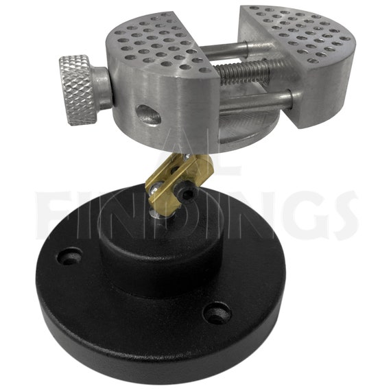 Mesee Morsetto Regolabile Per Banco Da Lavoro, Piccolo Morsetto Per Banco Da Lavoro, Per Intagliare Gioielli, Riparazione Di Orologi, Colore: Grigio