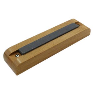 WATCHMAKER Tool Screwdriver Sharpening Stone With Wooden Base Guide Watch Repair (320)