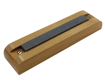 WATCHMAKER Tool Screwdriver Sharpening Stone With Wooden Base Guide Watch Repair (320)