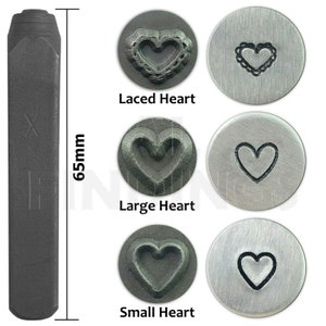 6mm Heart Lace Heart Design Stamp Punch Metal Stamping Tool (70)