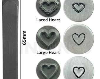 6mm Heart Lace Heart Design Stamp Punch Metal Stamping Tool (70)
