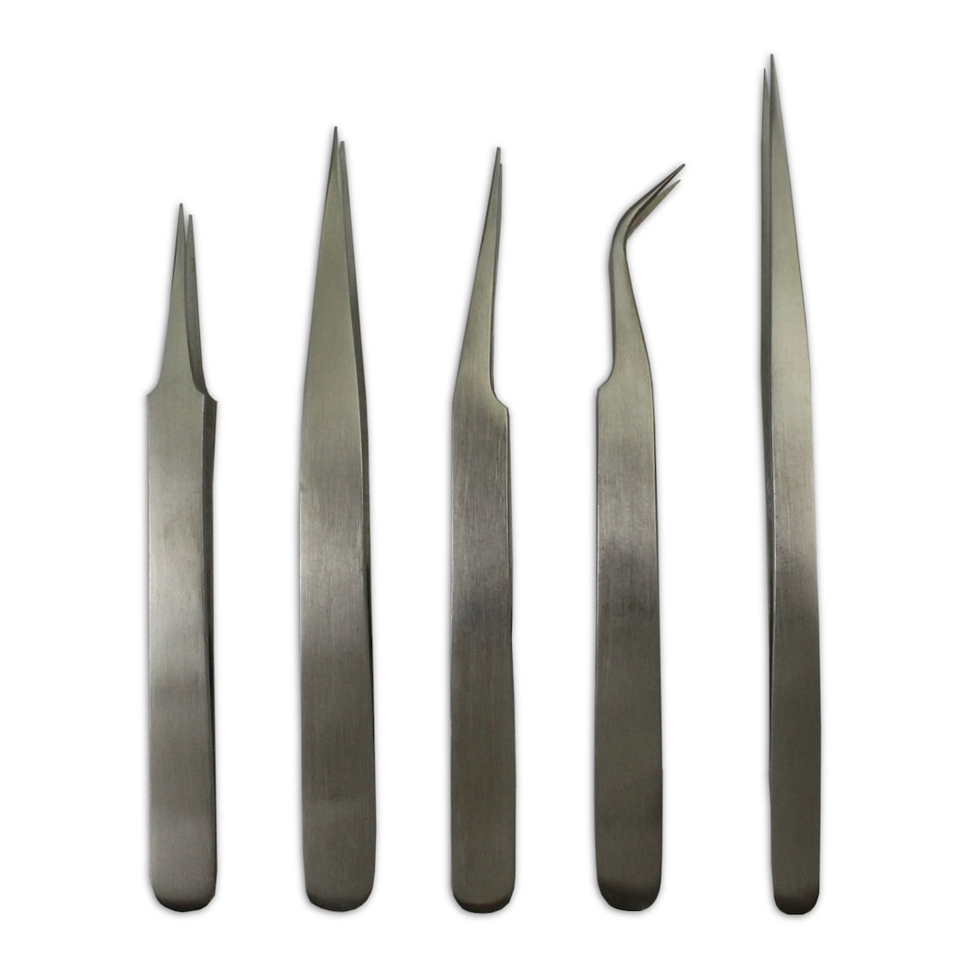 BLACK Wimpern Pinzette, Wimpernverlängerung, Non Magnetic Stainless - Foto 6