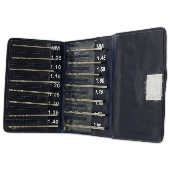 Set Di Punte Da Trapano 15×11×2, 25 Pezzi HSS Micro Punte Da Trapano Set Con Codolo Dritto Per Artigianato Di Orologi Di Gioielleria, 0,5 3 Mm - Foto 3
