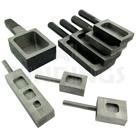 Ingot Mould Sizes 25,50,100,500gms 2 Kilos Casting Steel Biscuit Type Tool  various 