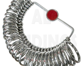 ANELLO DA MATRIMONIO IN METALLO LARGO MISURATORE DA 1 A 15 1/2 - Foto 4