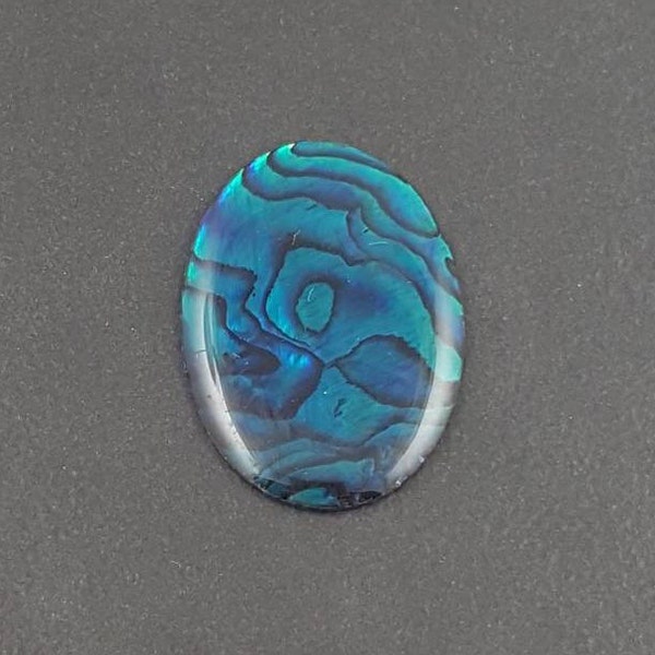 Blue Abalone Cabochon, 22x30mm, oval cab, abalone cab, paua shell cab, blue, abalone cabochon, abalone shell, large oval cab, shell cabochon