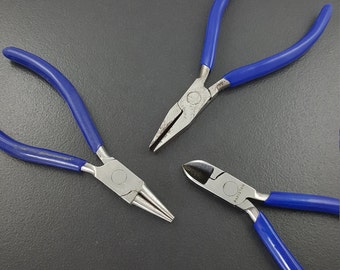 Student Series Pliers wire cutters round nose pliers flat nose plier mgsupply  jewelry making tools beading wire wrapping