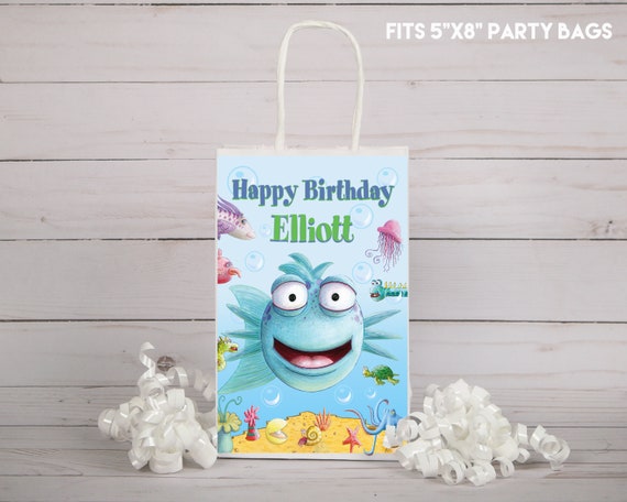 Pout Pout Fish Printables Personalized Picture for Bags / Pez | Etsy