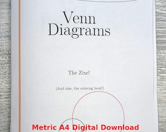 Funny Venn Diagrams — A zine and coloring book! - Metric A4 download.