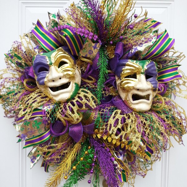 Mardi Gras Wreath