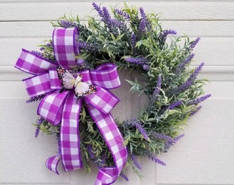 Farmhouse Wreath Small - Farmouse Wreath Lavender - Farmhouse Decor - Mother's Day Gift Idea - Mother's Day Wreath - Ready To Ship