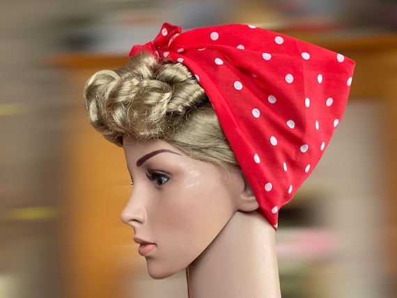 Rosie The Riveter Hair Scarf