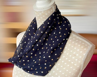 Vintage Emporio Armani Black & White Silk Shawl Scarf With