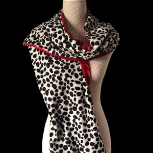 faux fur dalmatian shawl