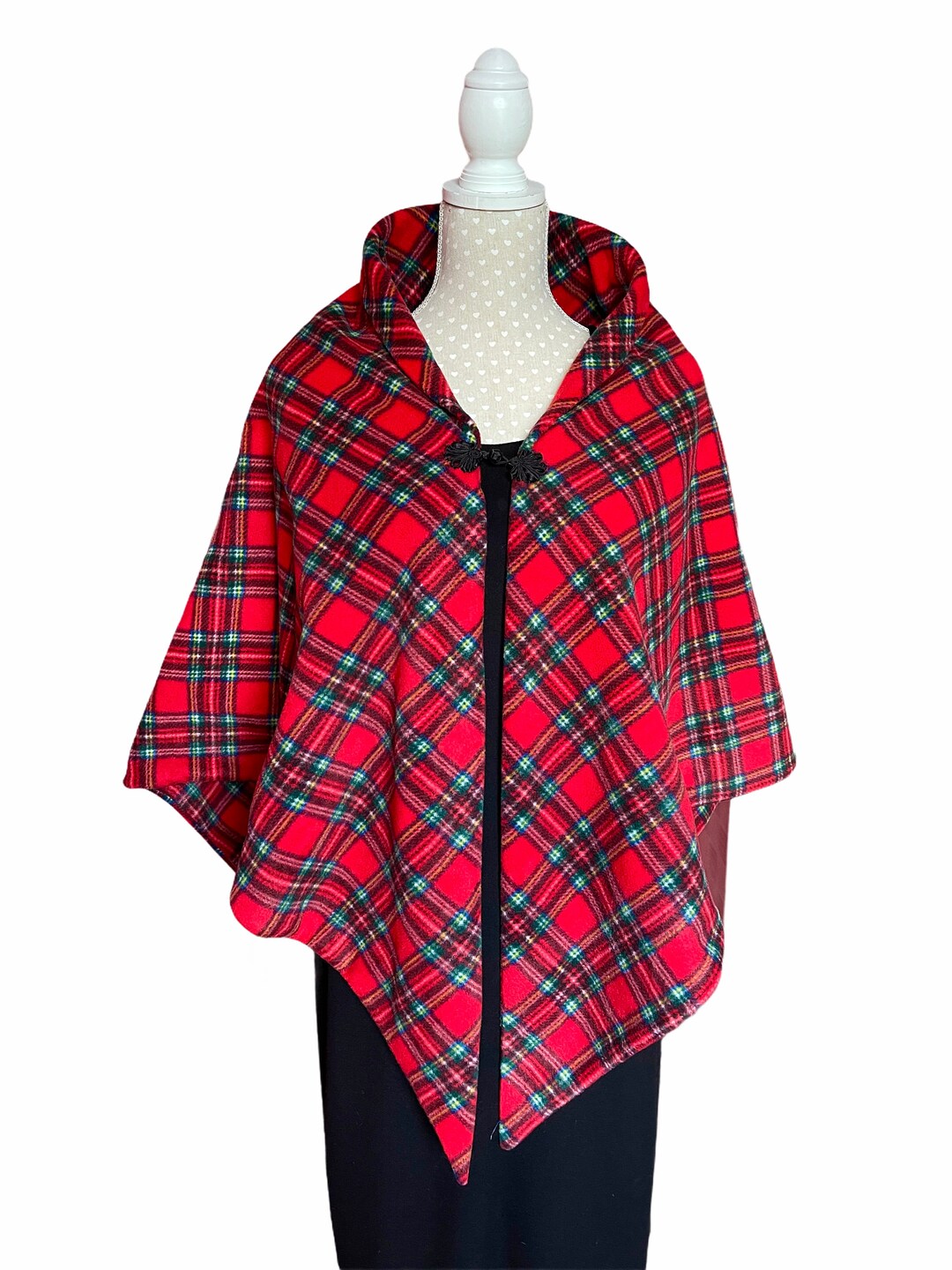 Tartan Scottish Red Gold Plaid Women Long Robe