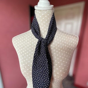 Navy blue mod tie retro sixties rock and roll