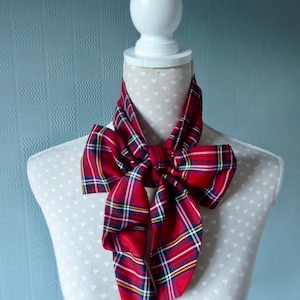 Royal Stewart Tartan sjaal Black Watch vintage stijl halsdoek retro jaren veertig