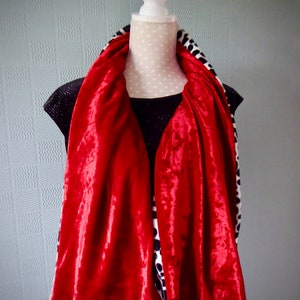 faux fur dalmatian shawl