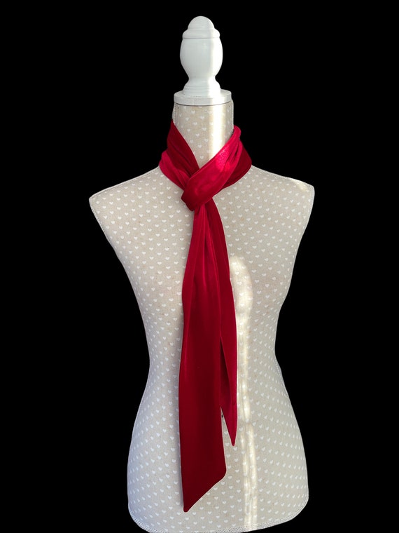 Long thin silk scarf sale