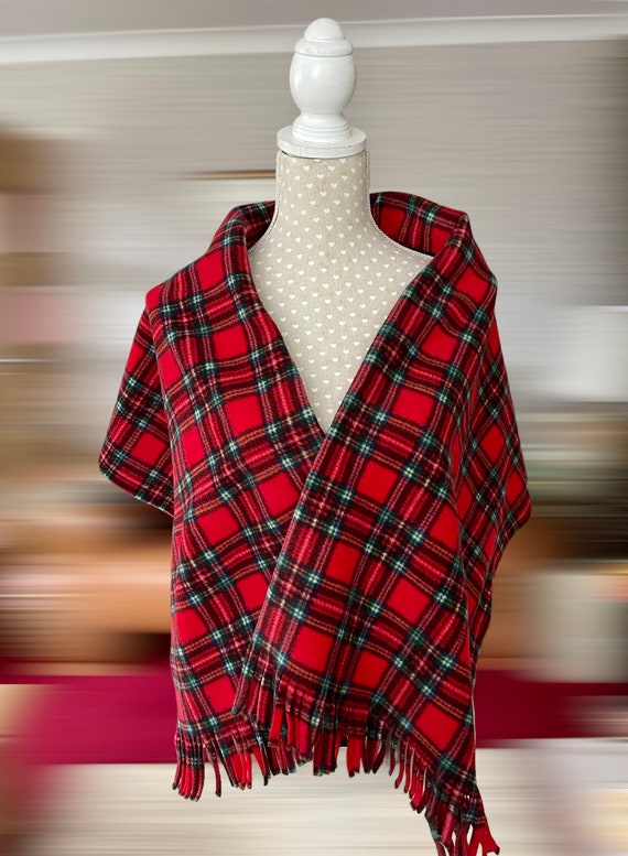 Royal Stewart Tartan Infinity Scarf – Cozy Red Plaid Snood For Women & Men, Great Mother's Day Gift Idea