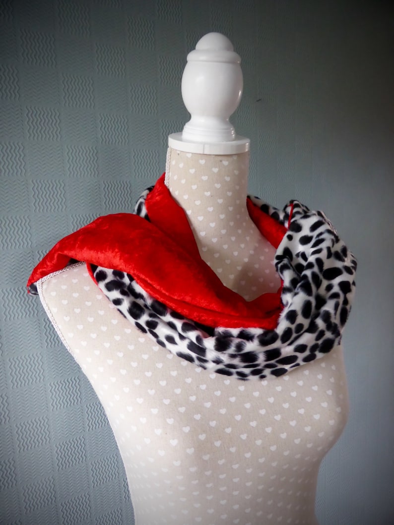 faux fur dalmatian shawl