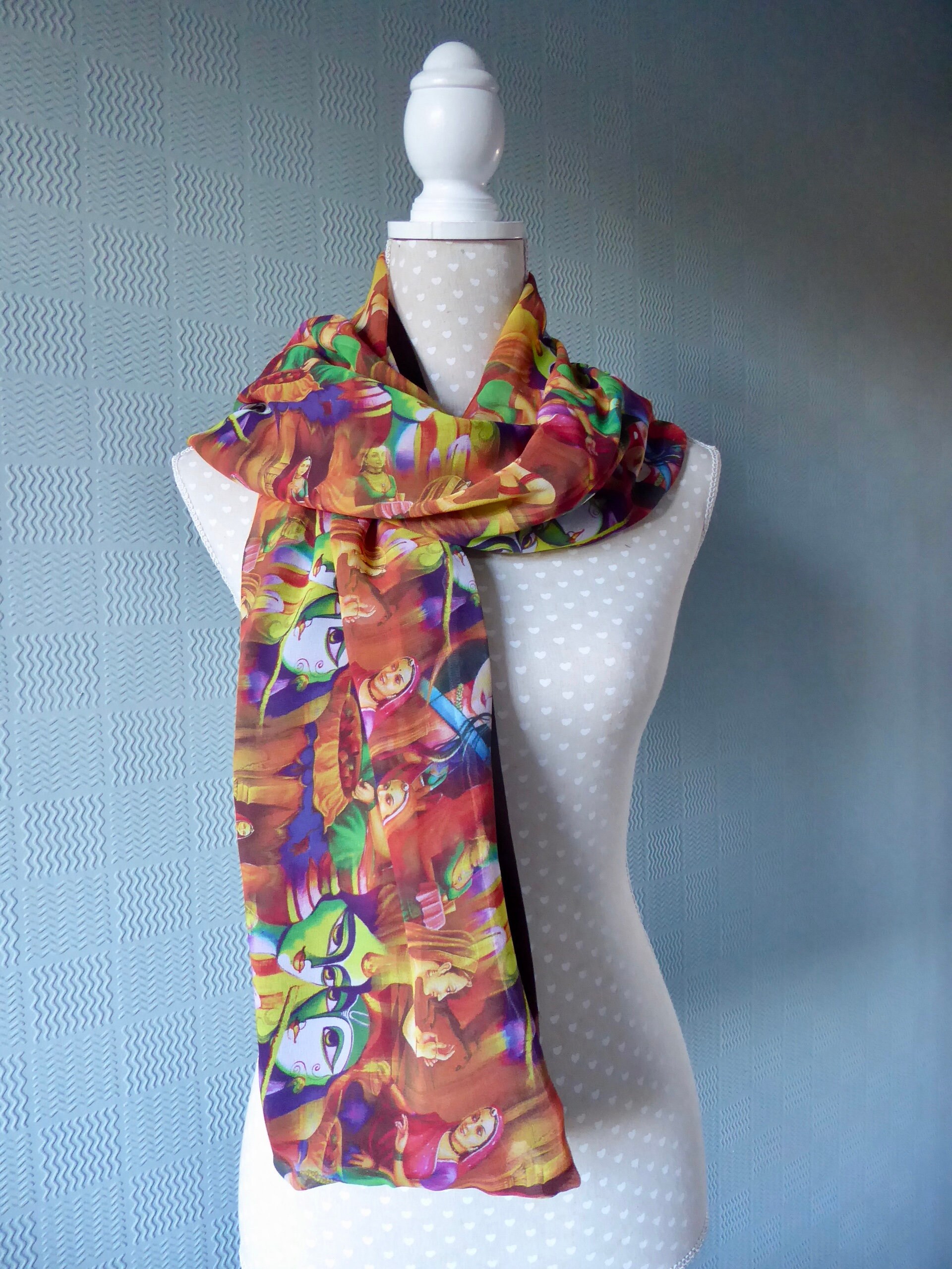 chiffon pashmina