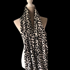 faux fur dalmatian shawl
