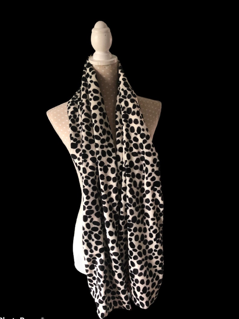 faux fur dalmatian shawl