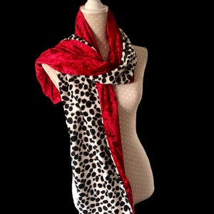 faux fur dalmatian shawl