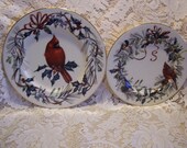 Lenox Winter Greetings Dinner and Salad Plates Set, Signed