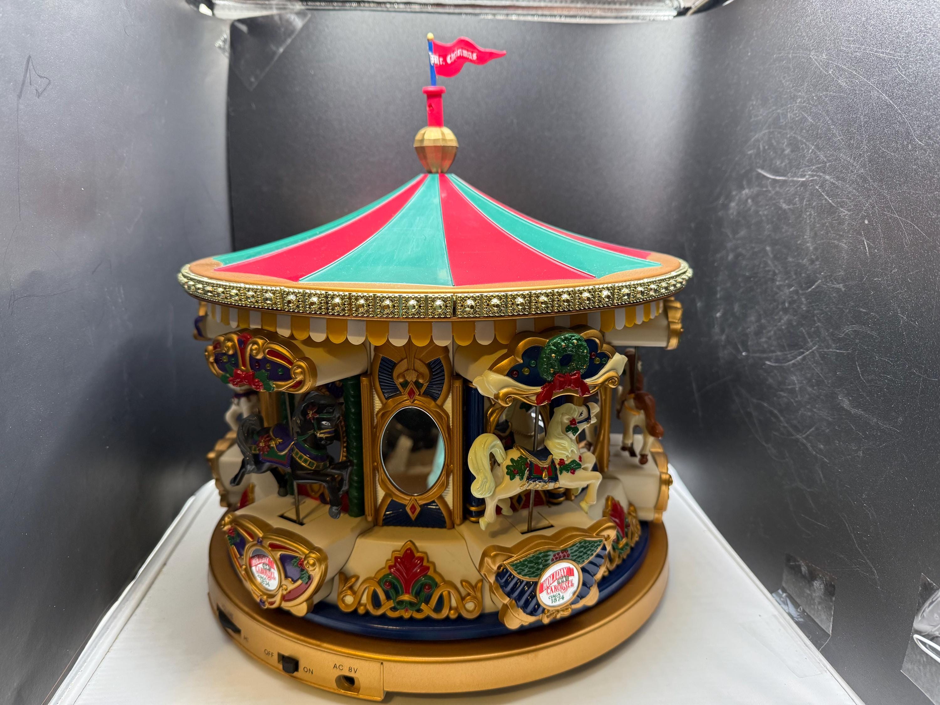 Vintage Christmas Merry Go Round - Etsy