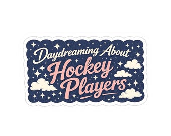 Pegatina de romance de hockey / Soñando despierta con jugadores, Puck Bunny, Regalo para amantes de los libros