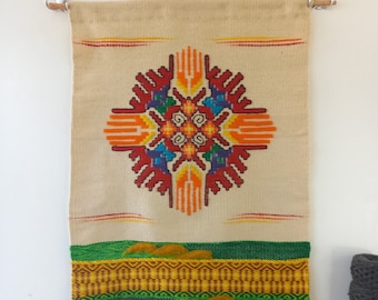 Bohemian Woven Wall Hanging "The Sun" ~ Cottage Home Wall Art ~ Home Decor Wall Hanging ~ Lodge Unique Tapestry