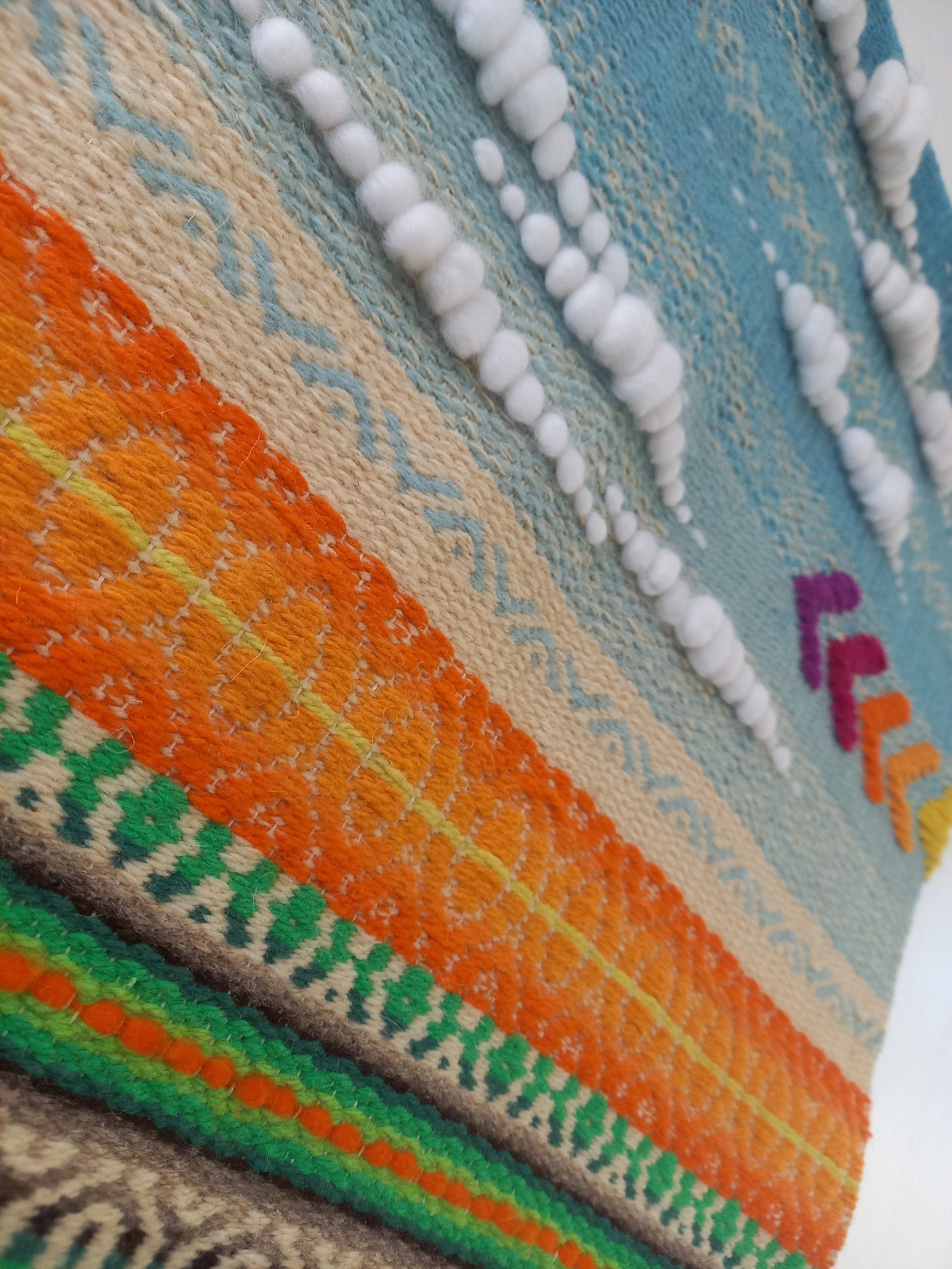 Bohemian Woven Wall Hanging Cottage Home Wall Art Modern Etsy