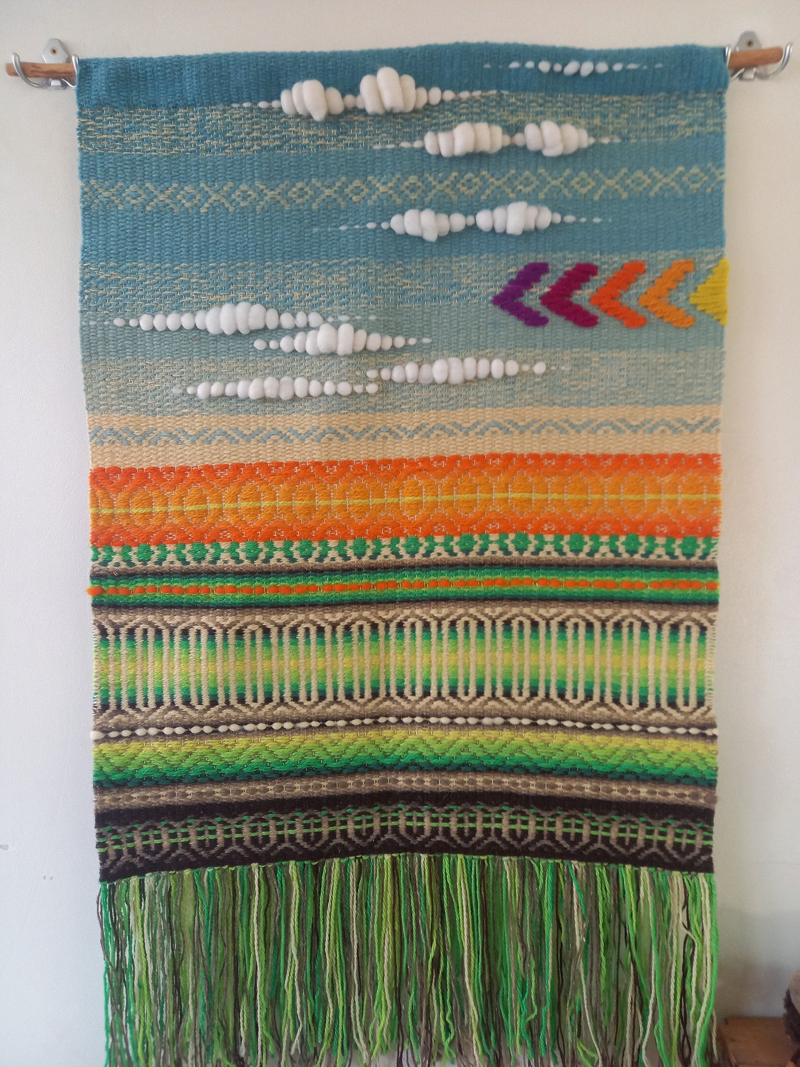 Bohemian Woven Wall Hanging Cottage Home Wall Art Modern Home Decor